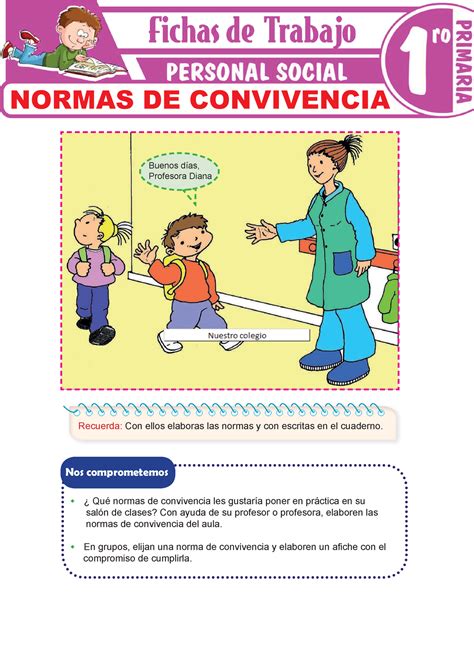 Normas De Convivencia Para Pimer Grado De Primaria Buenos Días