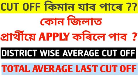 ASSAM TET LP UP CUT OFF 2024 DISTRICT WISE CUT OFF FOR ALL CATEGORY