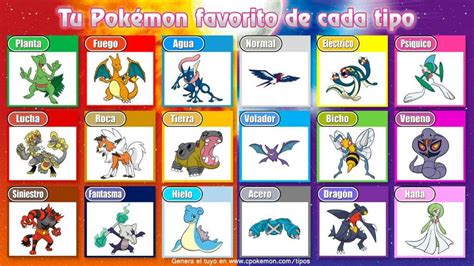 Mis pokemon favoritos de cada tipo Pokémon En Español Amino