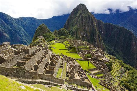 Montañas Panorama Ruinas América del Sur Perú Machu Picchu La