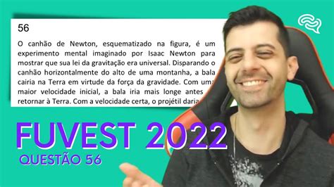 Fuvest Q O Canh O De Newton Esquematizado Na Figura Um