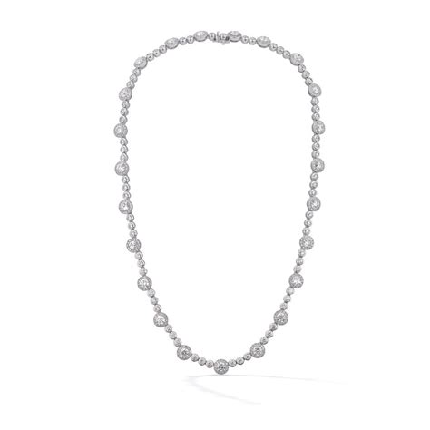 18ct White Gold Diamond Necklace