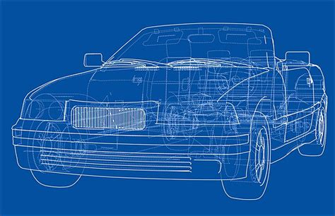 Car Cabriolet Concept Vector Illustration Vehicle Draw Vector