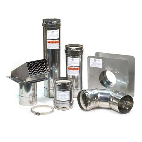 4 Horizontal Stainless Steel Z Vent Water Heater Vent Kit