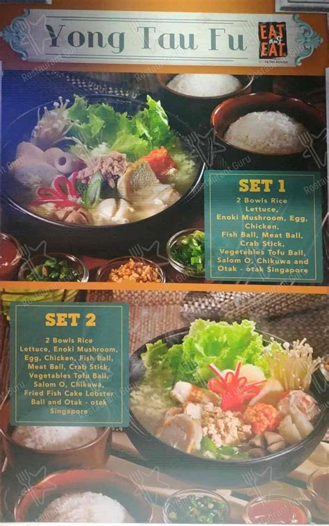 Menu At Yong Tau Fu Restaurant Tangerang Aeon Mall Bsd City Jl Grand