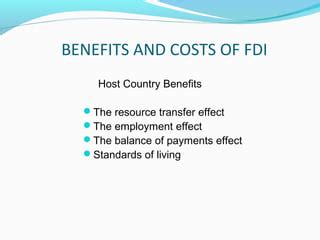 Fdi economic growth