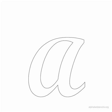 Printable Cursive Letter Stencils Lovely Print Free Alphabet Stencils