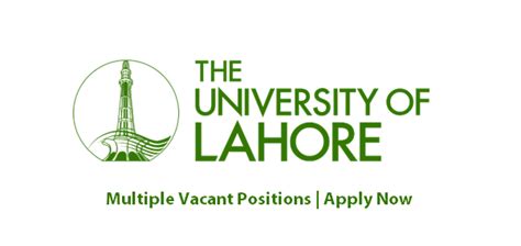 The University of Lahore Jobs January 2021