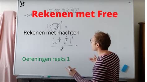 Reële getallen met Free 51 Oefeningen reeks 1 op rekenen met machten