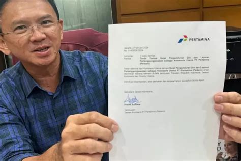 Ahok Mundur Dari Komisaris Utama Pertamina Konsentrasi Dukung Ganjar