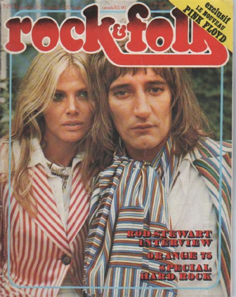 Rock Folk N Septembre Rod Stewart Britt Ekland Photo