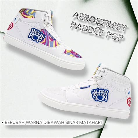 Jual Aerostreet X Paddle Pop Putih Abu Muda Biru Sepatu