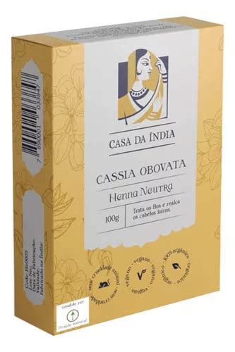 Henna Po Neutra Cassia Obovata Casa Da India Mercadolivre