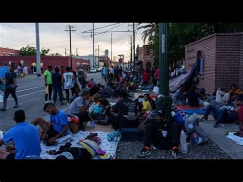 Immigrants In El Paso Texas Demand Work Permits And Shelter YouTube