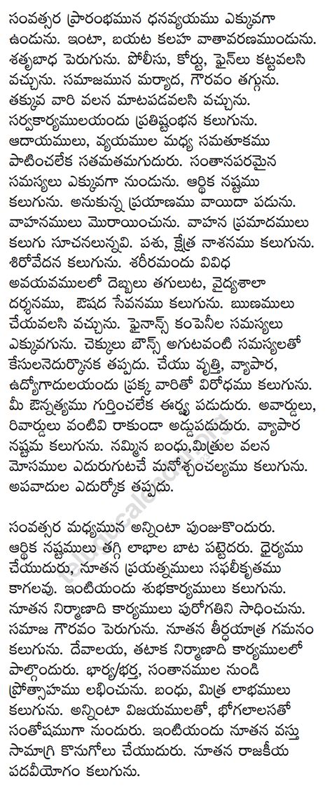 Tula Rasi Yearly In Telugu