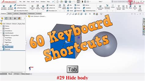 Solidworks Quick Tip 5 60 Keyboard Shortcuts YouTube