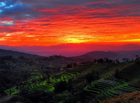 Photo Of The Moment A Brilliant Sunset Over Kathmandu Valley Nepal