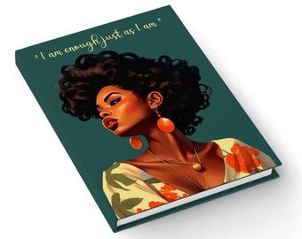 Beautiful Black Woman Journal Personalized Journal Inspiring Journal