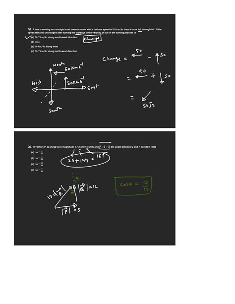 Solution Kinematics Solution To Practice Sheet 02 Studypool