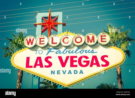 Las Vegas Welcome Sign Stock Photo - Alamy