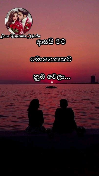 ඔයා හිතනවාටත් වඩා මම ඔයාට ආදරෙයි ️ ️ Love Adarawadan Lovedreamsmadu