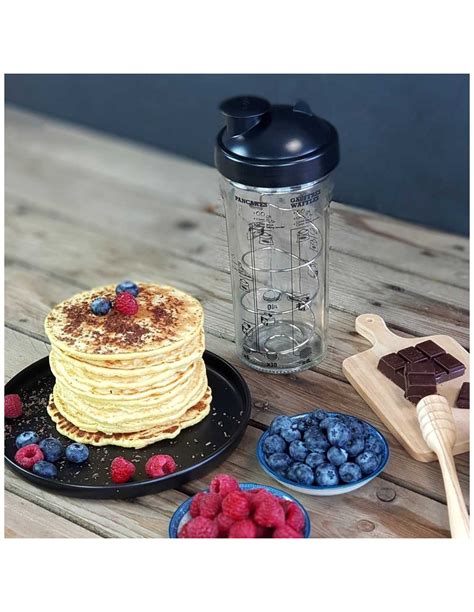 MIAM Coffret shaker à crêpes pancake et gauffre avec livre de recettes