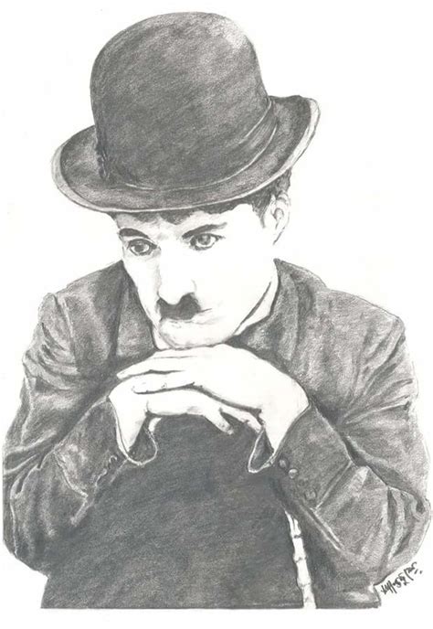 Charlie Chaplin Pencil Drawing