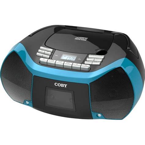 Coby Portable Stereo Cd Player And Tape Cassette Recorder With Digital Am