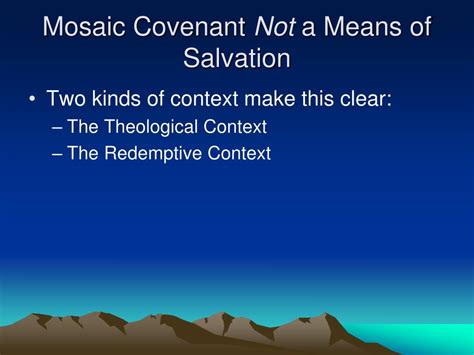 Ppt The Mosaic Covenant Powerpoint Presentation Free Download Id