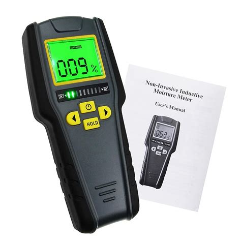 Digital Pinless Non Invasive Inductive Moisture Meter Tricolor Bar