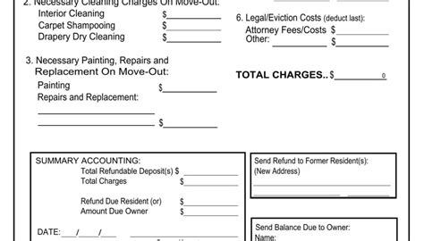 Statement Security Deposit Accounting Pdf Form Formspal