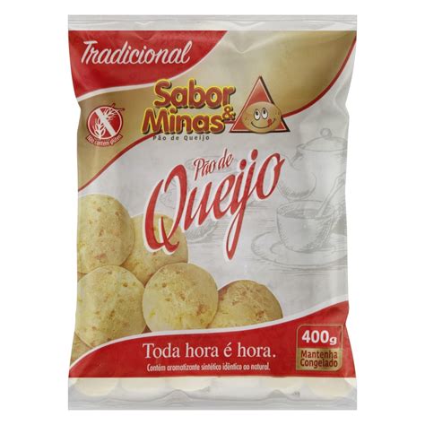 P O De Queijo Congelado Tradicional Sabor Minas Pacote G Super Jos