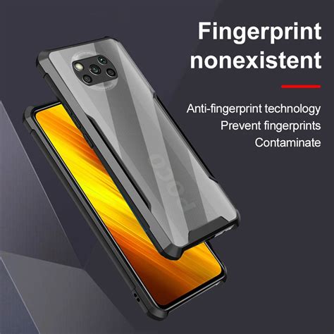 Acrylic Protective Transparent Back Cover Phone Case For Xiaomi Poco X3