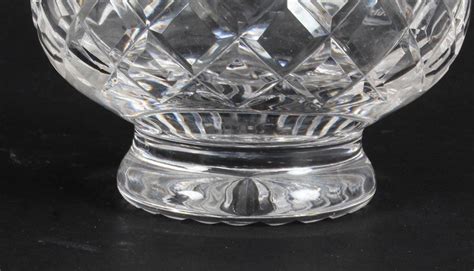 Vintage Crystal Cut Glass Rose Bowl Flower Vase Royal Wedding 1981 At