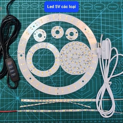 Dây led vỉ led 5V USB dùng trong trang trí làm đồ handmade Shopee