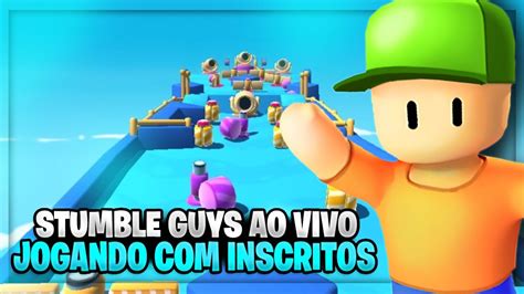 Stumble Guys Ao Vivojogando V Rios Mapas Inscritosvem Pra Resenha