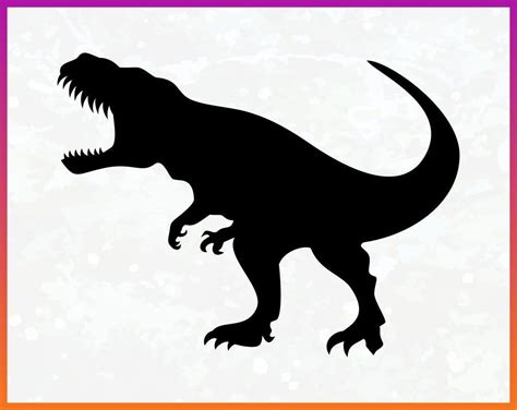 Dinosaur Silhouette Svg File Free