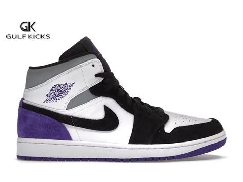 Nike Air Jordan 1 Mid Varsity Purple Gulfkicks Official Website