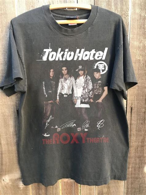 Tokio Hotel Signatures Vintage Music Band Poster T Shirt Ha0943