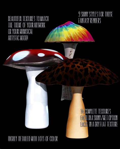 Magic! Morphing Mushroom 3D Models 3DSublimeProductions