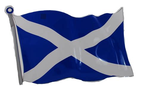 Scotland Flag Plaque - Pack of 6