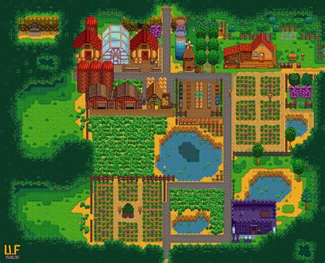 Foraging/ Forest Farm Render, :) : r/FarmsofStardewValley