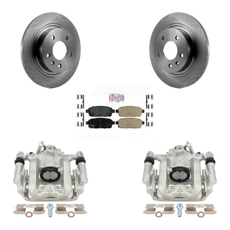 Transit Auto Rear Disc Brake Caliper Rotors And Ceramic Pads Kit For