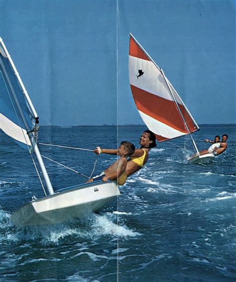 Sunfish From A 71 Brochure Sailboat Living Sailing Dinghy Sailing