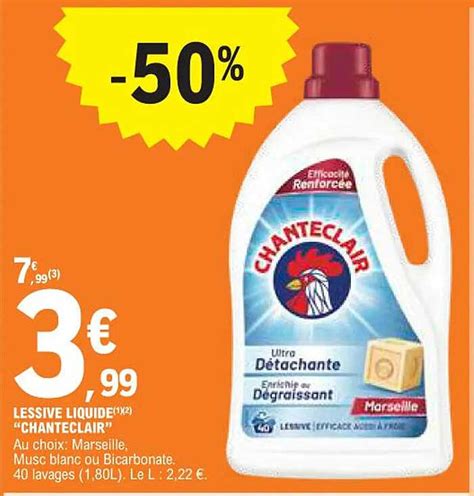 Promo Lessive Liquide Chanteclair Chez E Leclerc Icatalogue Fr