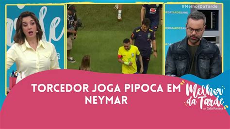 Torcedor Joga Pipoca Na Cabe A De Neymar E Jogador Se Revolta Melhor