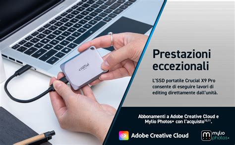 Crucial X9 Pro SSD 2TB Esterno Portatile Fino A 1050 MB S In Lettura E