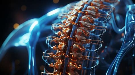 Premium Photo | A depiction of spinal fusion a medical procedure involving the fusion of spinal ...