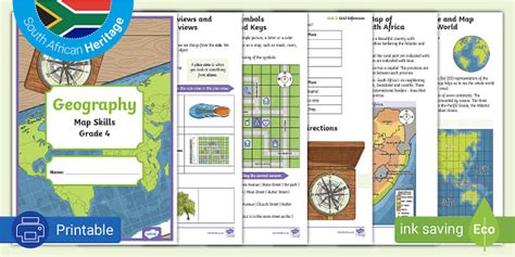 Grade 4 Map Skills Worksheets South Africa Teacher Made