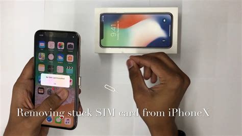 How To Remove A Stuck Sim Card From Iphone X Youtube